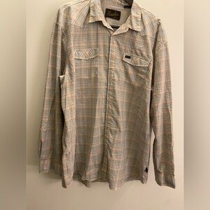 Howler Brothers Mesh Shirt with Plaid Accents XXL